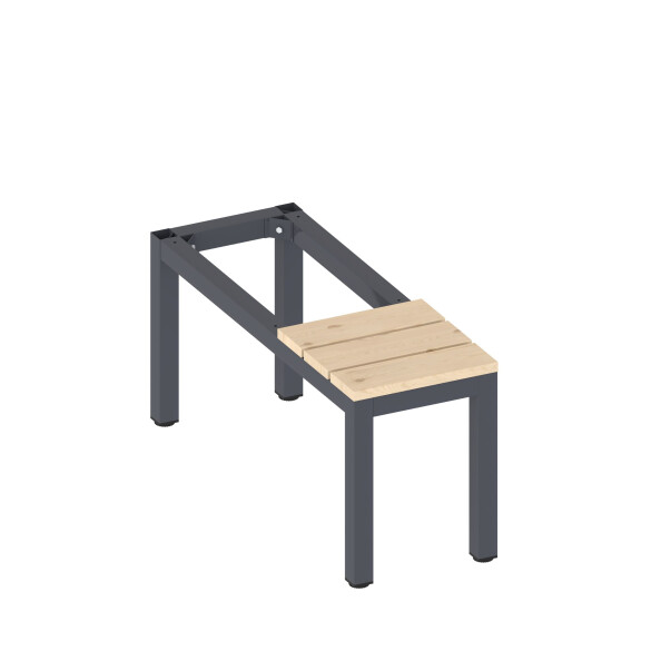 Ławka do szafy o szerokości 30 cm w kolorze grafitowym