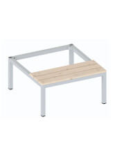 Ławka do szafy o szerokości 60 cm w kolorze szarym - TechViking