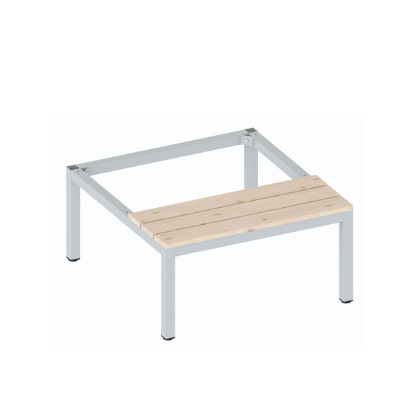 Ławka do szafy o szerokości 90 cm w kolorze szarym