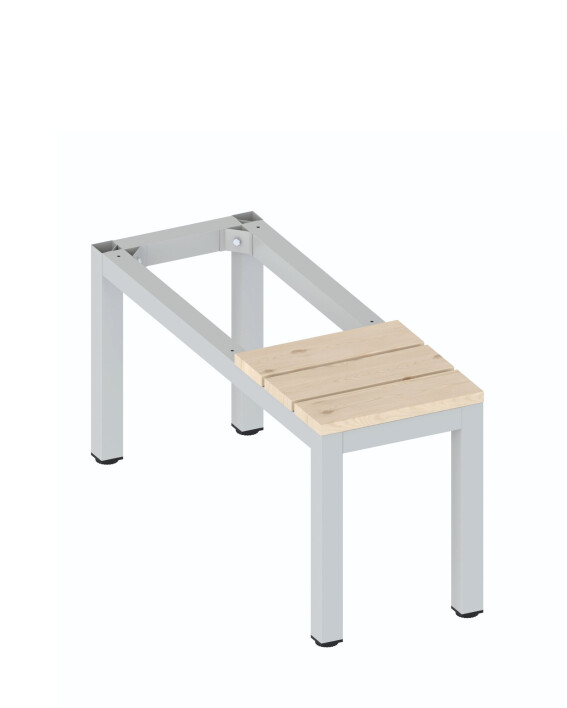 Ławka do szafy o szerokości 30 cm w kolorze szarym - TechViking