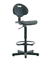 Krzesło warsztatowe Negro GTS+RING BASE - TechViking