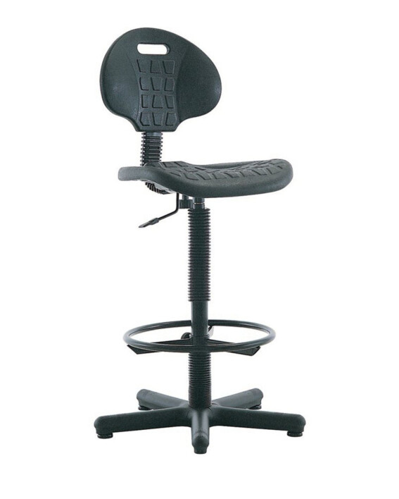 Krzesło warsztatowe Negro GTS+RING BASE - TechViking