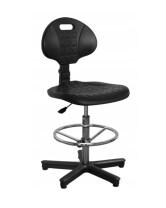 Krzesło warsztatowe wysokie z podnóżkiem - TechViking
