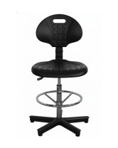 Krzesło warsztatowe wysokie z podnóżkiem - TechViking