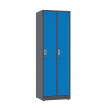 Szafa socjalna ubraniowa, 1800x600x500 mm, grafitowo-niebieska - TechViking #1