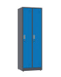 Szafa socjalna ubraniowa, 1800x600x500 mm, grafitowo-niebieska - TechViking