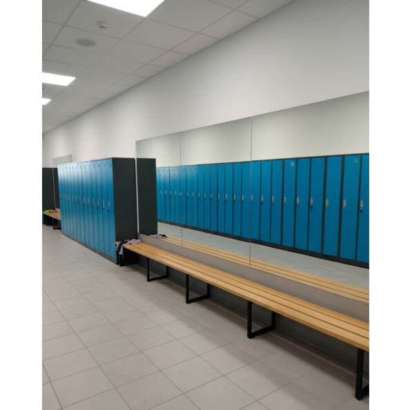 Szafa socjalna ubraniowa, 1800x600x500 mm, grafitowo-niebieska - TechViking #7