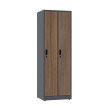 Szafa socjalna ubraniowa, zamek elektroniczny, 1800x600x500 mm, NATURAL: grafitowa/orzech - TechViking #1