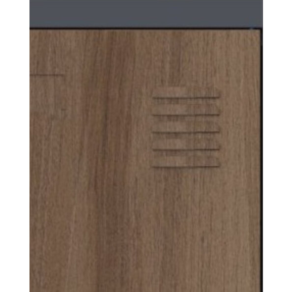 Szafa socjalna ubraniowa, zamek elektroniczny, 1800x600x500 mm, NATURAL: grafitowa/orzech - TechViking #5