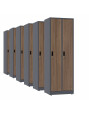 6x Szafa socjalna ubraniowa, 1800x600x500 mm, NATURAL: grafitowa/orzech - TechViking