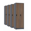 4x Szafa socjalna ubraniowa, 1800x600x500 mm, NATURAL: grafitowa/orzech - TechViking #1
