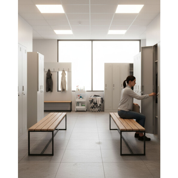 Szafa socjalna ubraniowa, 1800x600x500 mm, szara - TechViking #13