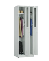 Szafa socjalna ubraniowa, 1800x600x500 mm, szara - TechViking