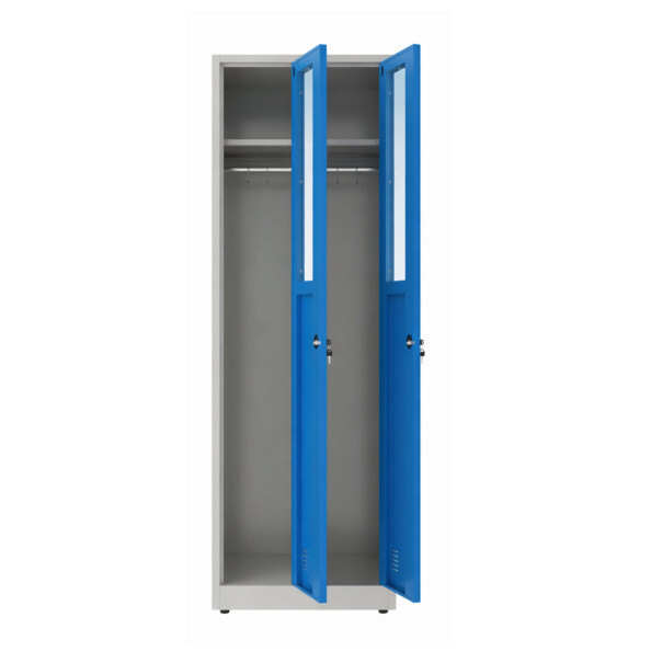 Szafa socjalna ubraniowa, 1800x600x500 mm, szaro-niebieska - TechViking #4