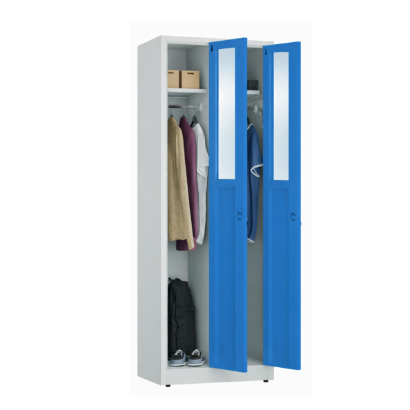 Szafa socjalna ubraniowa, 1800x600x500 mm, szaro-niebieska - TechViking #3