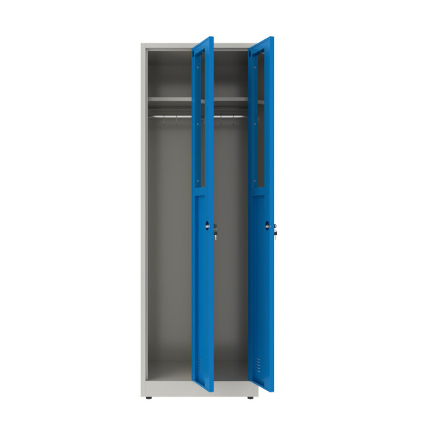 Szafa socjalna ubraniowa, 1800x600x500 mm, szaro-niebieska - TechViking #4