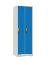 Szafa socjalna ubraniowa, zamek elektroniczny, 1800x600x500 mm, szaro-niebieska - TechViking