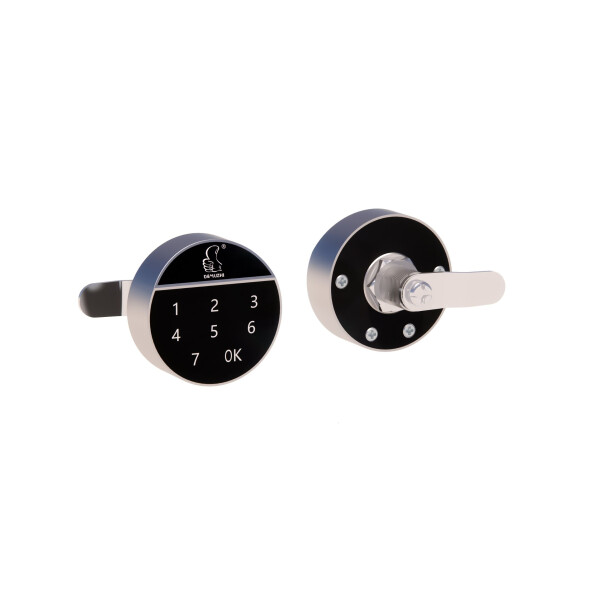 Szafa socjalna ubraniowa, zamek elektroniczny, 1800x600x500 mm, szaro-niebieska - TechViking #5