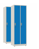 2x Szafa socjalna ubraniowa, 1800x600x500 mm, szaro-niebieska - TechViking