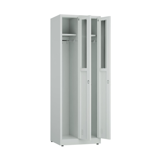 Szafa socjalna ubraniowa, zamek elektroniczny, 1800x600x500 mm, szara - TechViking #2