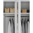 Szafa socjalna ubraniowa, zamek elektroniczny, 1800x600x500 mm, szara - TechViking #4