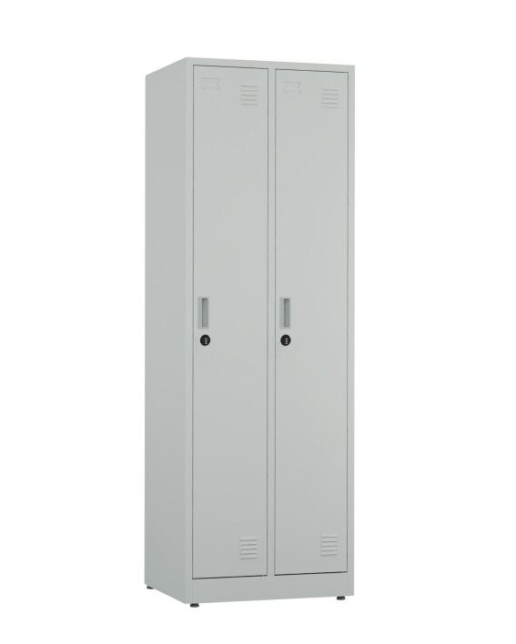 Szafa socjalna ubraniowa, zamek szyfrowy, 1800x600x500 mm, szara - TechViking