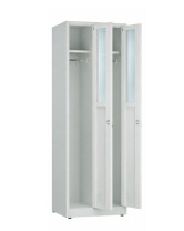 Szafa socjalna ubraniowa, zamek szyfrowy, 1800x600x500 mm, szara - TechViking
