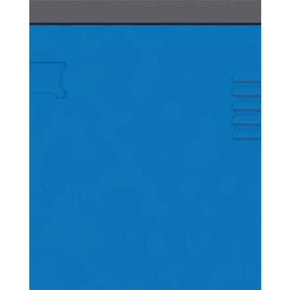 6x Szafa socjalna BHP ubraniowa, 1800x800x500 mm, grafitowo-niebieska - TechViking #5