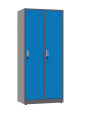 Szafa socjalna BHP ubraniowa, zamek elektroniczny, 1800x800x500 mm, grafitowo-niebieska - TechViking