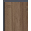 2x Szafa socjalna BHP ubraniowa, 1800x800x500 mm, NATURAL: grafitowa/orzech - TechViking #5