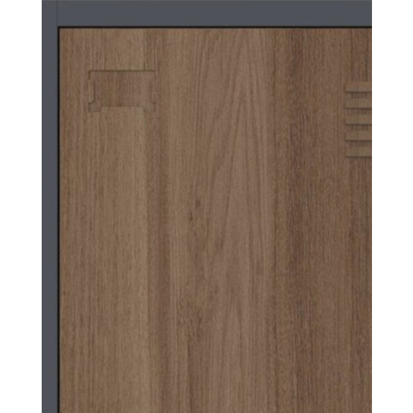 2x Szafa socjalna BHP ubraniowa, 1800x800x500 mm, NATURAL: grafitowa/orzech - TechViking #5