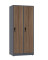 Szafa socjalna BHP ubraniowa, zamek szyfrowy, 1800x800x500 mm, szara - TechViking