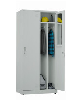 Szafa socjalna BHP ubraniowa, 1800x800x500 mm, szara - TechViking