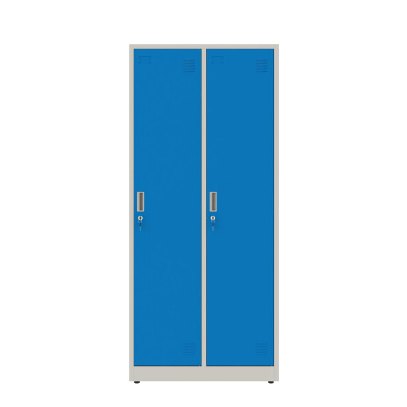 Szafa socjalna BHP ubraniowa, 1800x800x500 mm, szaro-niebieska - TechViking #2