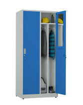 Szafa socjalna BHP ubraniowa, 1800x800x500 mm, szaro-niebieska - TechViking