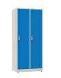Szafa socjalna BHP ubraniowa, zamek elektroniczny, 1800x800x500 mm, szaro-niebieska - TechViking