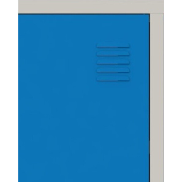 Szafa socjalna BHP ubraniowa, zamek szyfrowy, 1800x800x500 mm, szaro-niebieska - TechViking #5