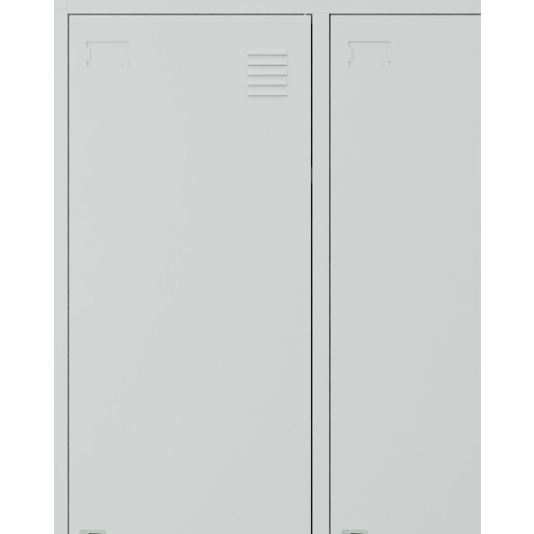 Szafa socjalna BHP ubraniowa, zamek elektroniczny, 1800x800x500 mm, szara - TechViking #5