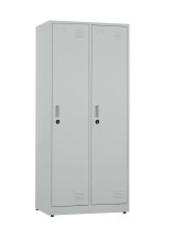 Szafa socjalna BHP ubraniowa, zamek szyfrowy, 1800x800x500 mm, szara - TechViking