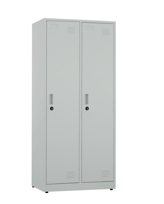 Szafa socjalna BHP ubraniowa, zamek szyfrowy, 1800x800x500 mm, szara - TechViking