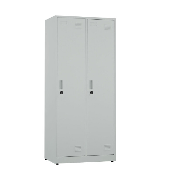 Szafa socjalna BHP ubraniowa, zamek szyfrowy, 1800x800x500 mm, szara - TechViking #1