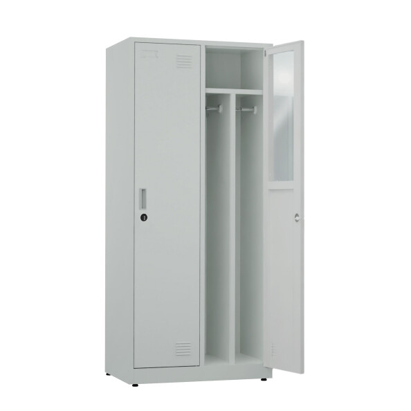 Szafa socjalna BHP ubraniowa, zamek szyfrowy, 1800x800x500 mm, szara - TechViking #2