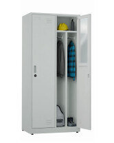 Szafa socjalna BHP ubraniowa, zamek szyfrowy, 1800x800x500 mm, szara - TechViking