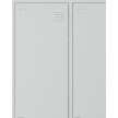Szafa socjalna BHP ubraniowa, zamek szyfrowy, 1800x800x500 mm, szara - TechViking #5
