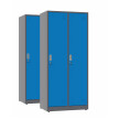 2x Szafa socjalna BHP ubraniowa, 1800x800x500 mm, grafitowo-niebieska - TechViking #1