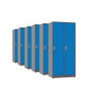 6x Szafa socjalna BHP ubraniowa, 1800x800x500 mm, grafitowo-niebieska - TechViking #1