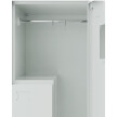 Ubraniowa szafa metalowa typu L, zamek elektroniczny, 1800x400x500 mm, szara - TechViking #5