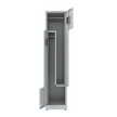 Ubraniowa szafa metalowa typu L, zamek szyfrowy, 1800x400x500 mm, szara - TechViking #4