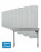 8x Ubraniowa szafa metalowa typu L, 1800x400x500 mm, szara + 1x Biurko z elektryczną regulacją wysokości, szare za 1 zł - TechViking