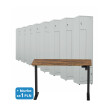 8x Ubraniowa szafa metalowa typu L, 1800x400x500 mm, szara + 1x Biurko z elektryczną regulacją wysokości, orzech/czarne za 1 zł - TechViking #1